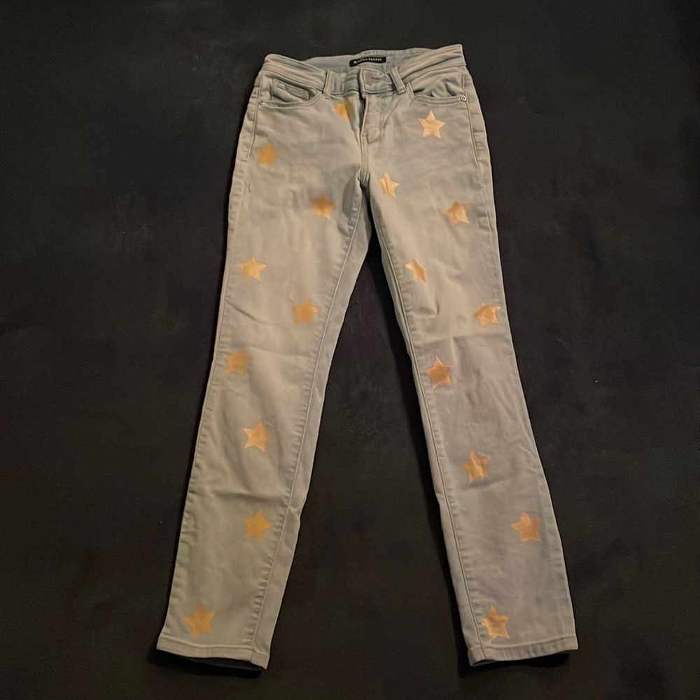 BOSTON PROPER GOLD STAR JEANS 25 WORN ONCE EXCELLENT CONDITION